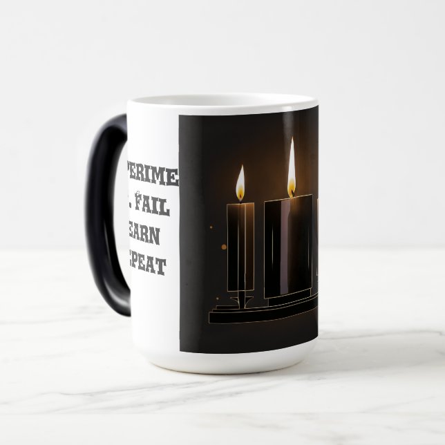 Taza Mágica Velas de Shabbat Icono Iluminación de fuerza' (Anverso izquierdo)