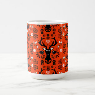 Taza Mágica Venado de arte popular escandinavo moderno
