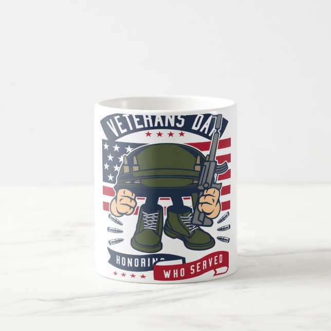Taza Mágica Veterans Day (Centro)