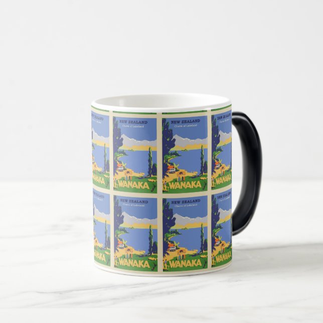 Taza Mágica Viaje panorámico de Wanaka - Diseño de Nueva Zelan (Anverso derecho)