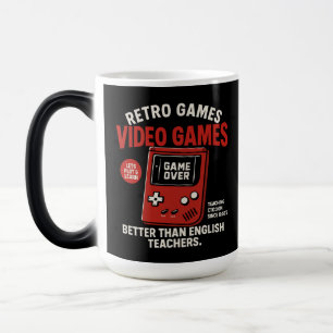 Taza Mágica Videojuegos retro enseñando inglés desde