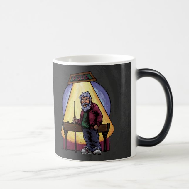 Taza Mágica Viejos jugadores de Pool (Derecha)