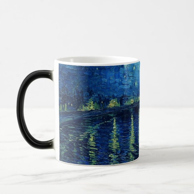 Taza Mágica Vincent Van Gogh - Noche estrellada sobre el Ródan (Izquierda)