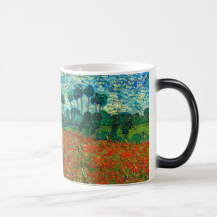 Taza Mágica Vincent Van Gogh Poppy Field Floral Vintage Art