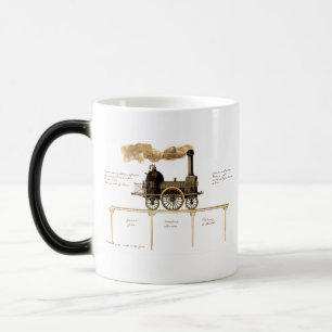 Taza Mágica Vintage British Steam Engine