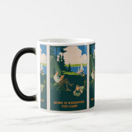 Taza Mágica Vintage Camping Site Adventure