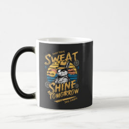 Taza Mágica Vintage Rabbit Workout Motivation Art