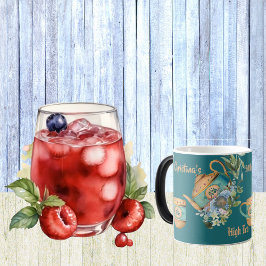 Taza Mágica Vintage Teapot Floral Tarde High Tea Birday