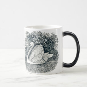 Taza Mágica Vintage White Swan de Thomas Bewick