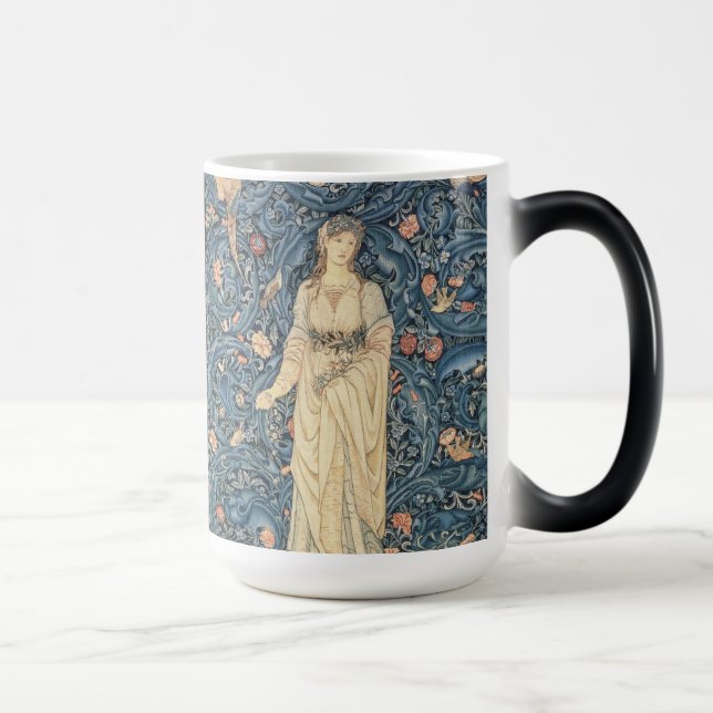Taza Mágica Vintage William Morris Art - Flora (Derecha)