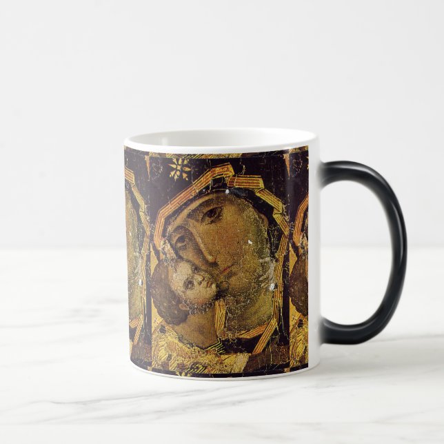 Taza Mágica Virgen de Kiev Ucrania Madonna MorphingMug cerrada (Derecha)