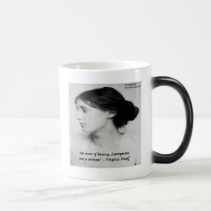 Taza Mágica Virginia Woolf Anonymous fue una mujer cita
