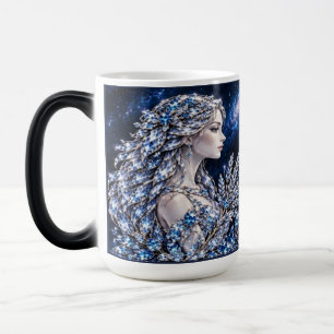 Taza Mágica Virgo Cristal de Plata Colección de Lujo