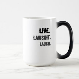 TAZA MÁGICA VIVIR. DEMANDA. LAUGH. COFFEE MUG