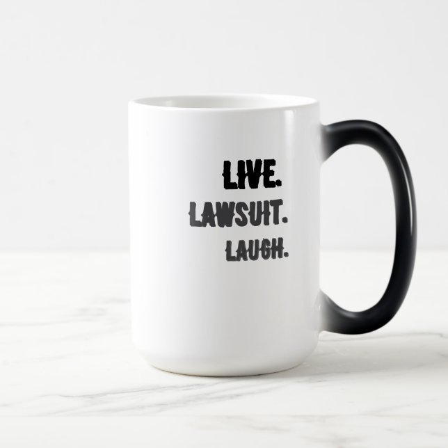 TAZA MÁGICA VIVIR. DEMANDA. LAUGH. COFFEE MUG (Derecha)