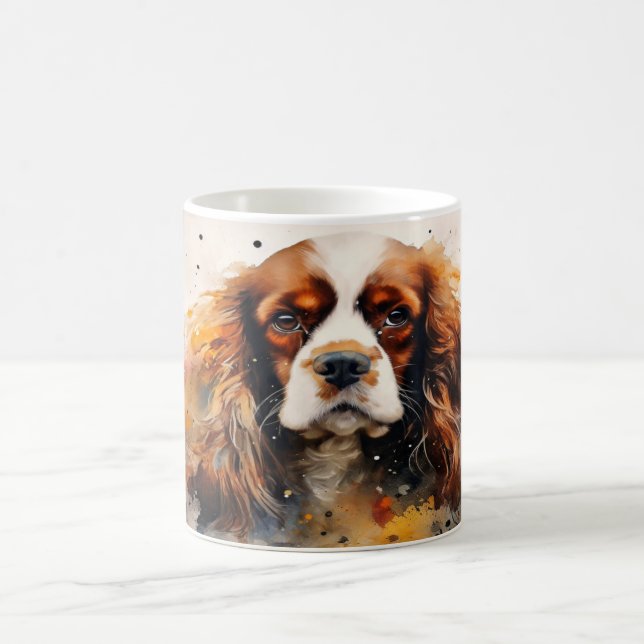 Taza Mágica Watercolor Dog Mug Wrap (Centro)