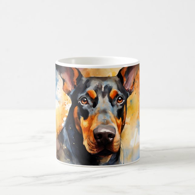 Taza Mágica Watercolor Dog Mug Wrap (Centro)