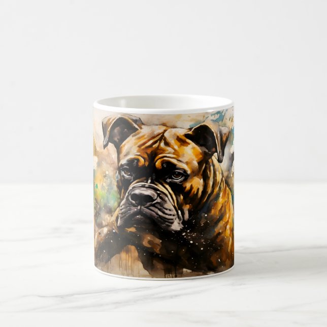 Taza Mágica Watercolor Dog Mug Wrap (Centro)