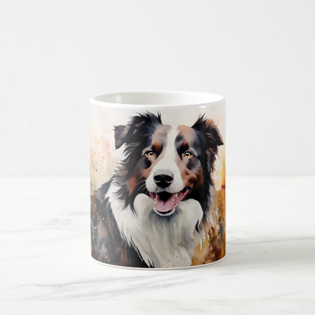 Taza Mágica Watercolor Dog Mug Wrap (Centro)