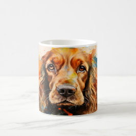 Taza Mágica Watercolor Dog Mug Wrap