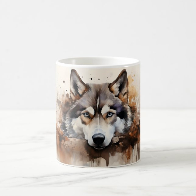 Taza Mágica Watercolor Dog Mug Wrap