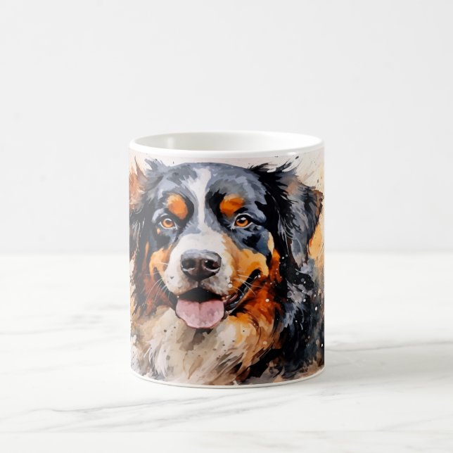 Taza Mágica Watercolor Dog Mug Wrap (Centro)