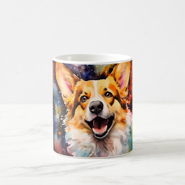 Taza Mágica Watercolor Dog Mug Wrap (Centro)