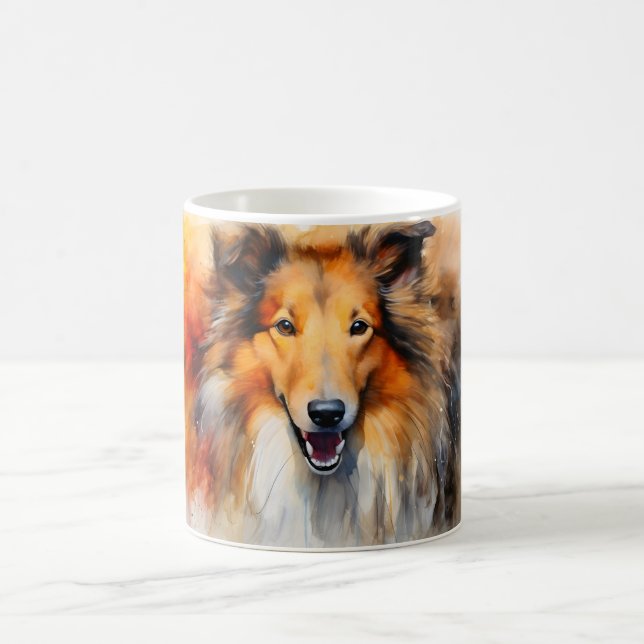 Taza Mágica Watercolor Dog Mug Wrap (Centro)