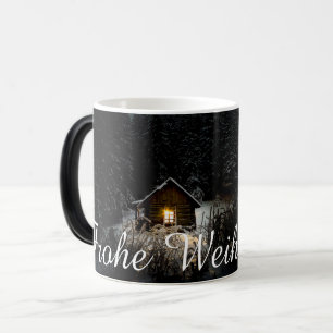 Taza Mágica Weihnachtsgrüße mit Hexenhaus