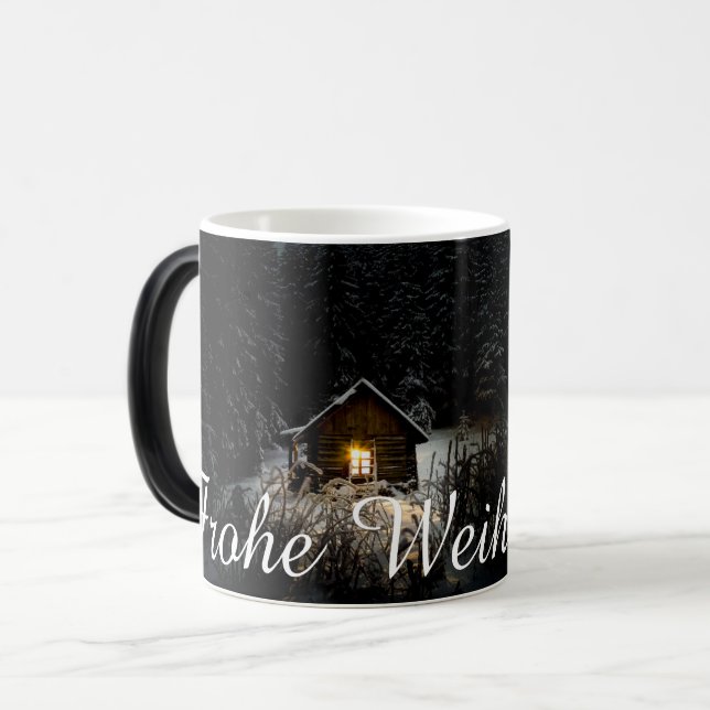 Taza Mágica Weihnachtsgrüße mit Hexenhaus (Anverso izquierdo)