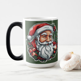 Taza Mágica Weihnachtsmannkopf mit Kranz -