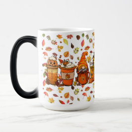 Taza Mágica Whimsical Gnome Pumkin Latte mug