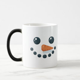 Taza Mágica White Snowman Features Carrot Morphing Mug
