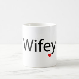 Taza Mágica Wifey - Morphing Mug negro/blanco de 11 oz