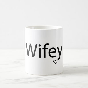 Taza Mágica Wifey - Morphing Mug negro/blanco de 11 oz