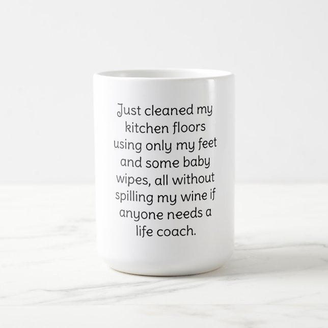 Taza Mágica Wine Humor coffee Mug (Centro)