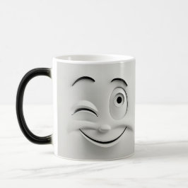 Taza Mágica Winking Cartoon Face 3D