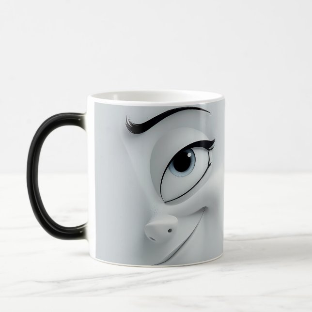 Taza Mágica Winking Cartoon Face 3D (Izquierda)