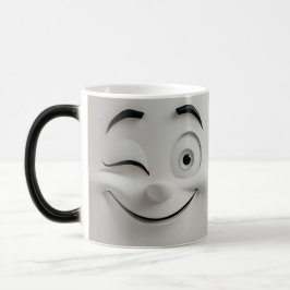 Taza Mágica Winking Cartoon Face 3D