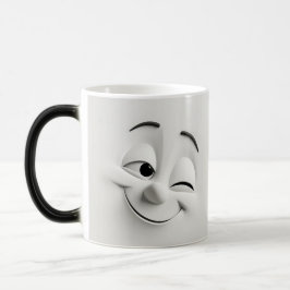 Taza Mágica Winking Cartoon Face 3D