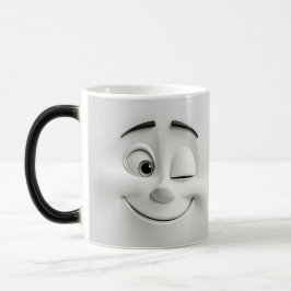 Taza Mágica Winking Cartoon Face 3D