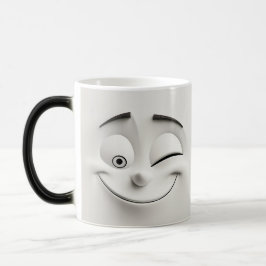 Taza Mágica Winking Cartoon Face 3D