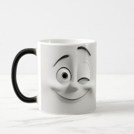 Taza Mágica Winking Cartoon Face 3D