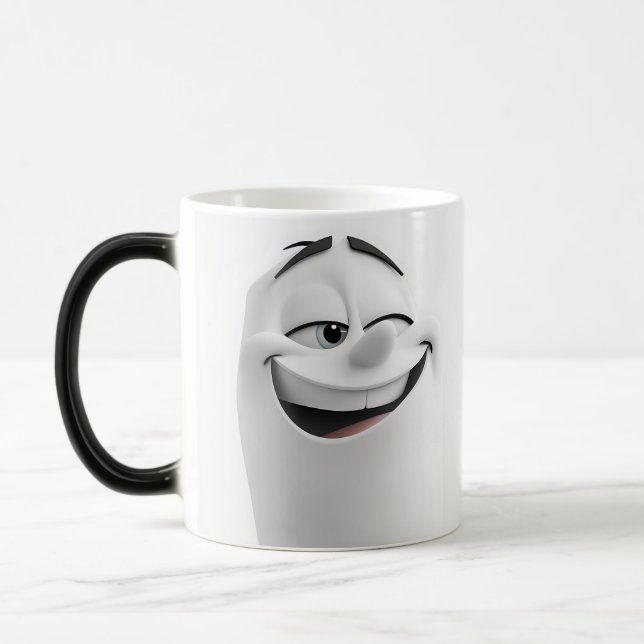 Taza Mágica Winking Cartoon Face 3D (Izquierda)