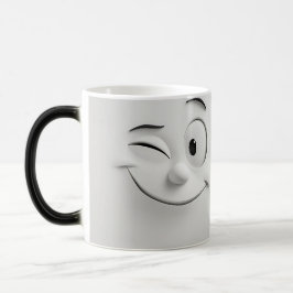 Taza Mágica Winking Cartoon Face 3D