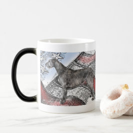 Taza Mágica Wolfhound irlandés patriótico