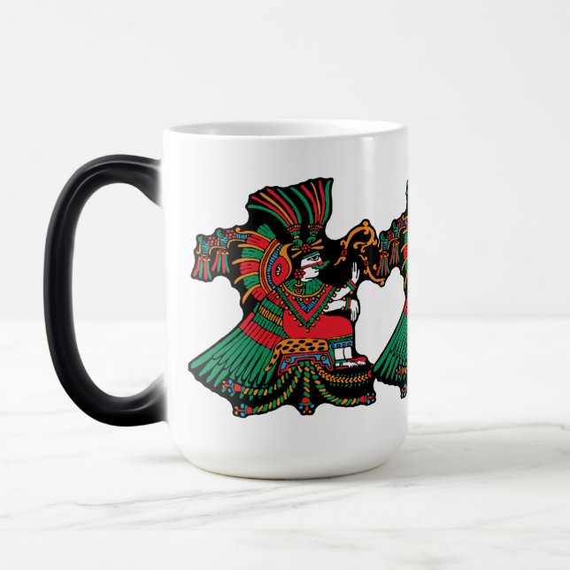 Taza Mágica Xochiquetzal - Pluma de flores - Diosa del amor (Izquierda)