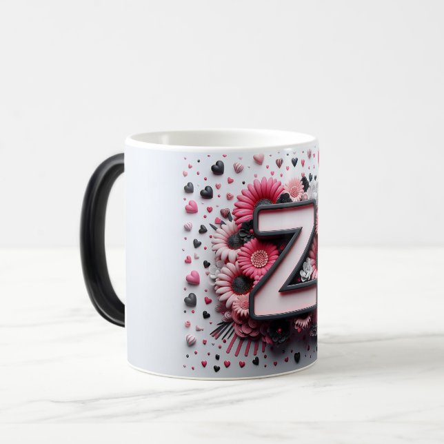 Taza Mágica Z Valentine Alphabet 3D (Anverso izquierdo)
