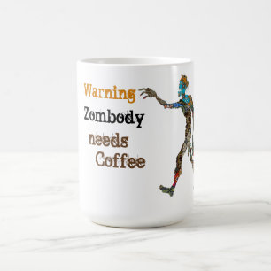 Taza Mágica Zombie Necesita Café