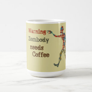 Taza Mágica Zombie Necesita Café